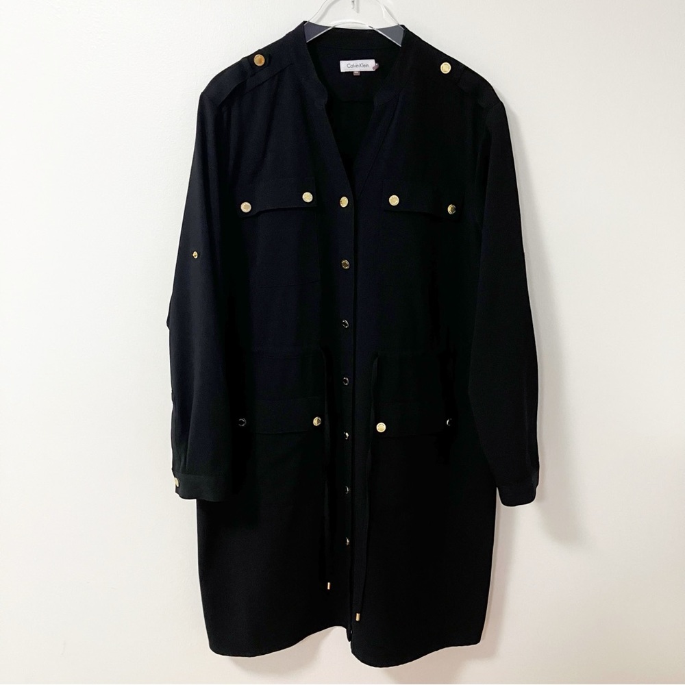 Calvin Klein | Black Shirt Dress 18W
